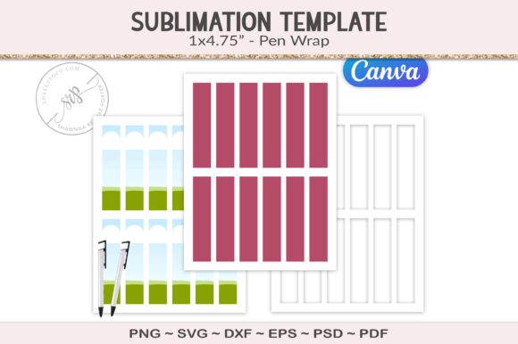 Download Pen Wrap Sublimation Template - Pen wrap Collection