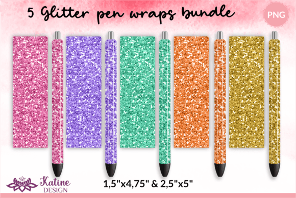 Download Glitter Pen Wrap Sublimation Bundle PNG - Pen wrap Collection