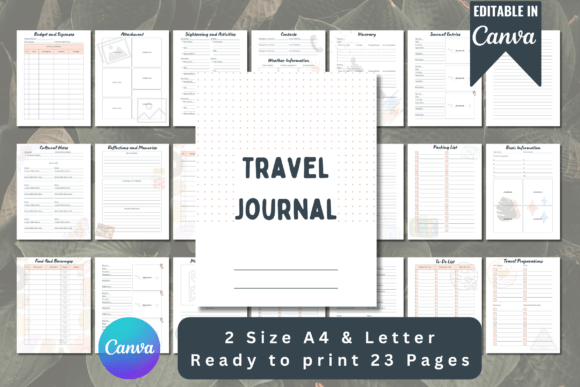 Download Printable Travel Journal Template - Travel journal template Collection